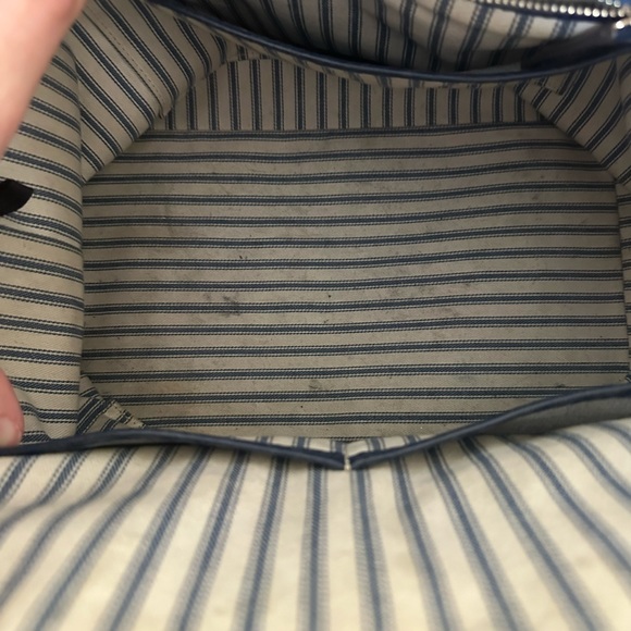 SOLD Hard to find Dooney & Bourke Blue Woven shoulder shopper tote bag handbag - Picture 16 of 16